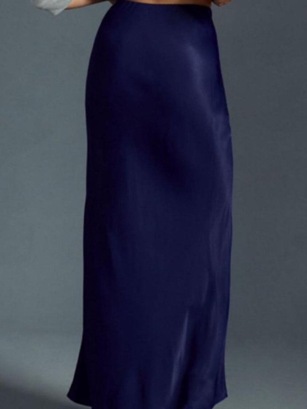 Anthropologie TILDA Satin Maxi Skirt, Small